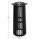 ΒΑΣΗ BAR STAND ΕΣΩΤ.ΧΩΡΟΥ ΜΕΣ.ΥΨΟΥΣ ΣΤΡΟΓΓΥΛΗ FRANTZ HM9857.12 MINDI ΞΥΛΟ ΣΕ ΜΑΥΡΟ Φ40x90Υεκ.