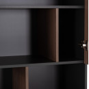 ΒΙΒΛΙΟΘΗΚΗ ΓΡΑΦΕΙΟΥ MAVIX HM2160 ΜΕΛΑΜΙΝΗ ΓΚΡΙ-ΚΑΡΥΔΙ 80Χ40Χ180Υεκ.