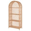 ΒΙΒΛΙΟΘΗΚΗ SIMOK HM9552 ΑΠΟ ΦΥΣΙΚΟ RATTAN ΣΕ ΦΥΣΙΚΟ ΧΡΩΜΑ 80x40x182Υεκ.