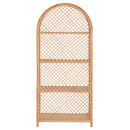 ΒΙΒΛΙΟΘΗΚΗ SIMOK HM9552 ΑΠΟ ΦΥΣΙΚΟ RATTAN ΣΕ ΦΥΣΙΚΟ ΧΡΩΜΑ 80x40x182Υεκ.