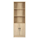 ΒΙΒΛΙΟΘΗΚΗ ΜΕΛΑΜΙΝΗΣ ENSLEY HM2027.03 SONAMA ΜΕ ΧΕΡΟΥΛΙ 60x30x180εκ