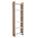 ΒΙΒΛΙΟΘΗΚΗ CLASSIKER HM9226.12 ΜΕΛΑΜΙΝΗΣ SONΟMA-ΛΕΥΚΟ 48,5x22x160Υεκ.
