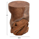 ΒΟΗΘΗΤΙΚΟ ΣΚΑΜΠΟ/ΤΡΑΠΕΖΑΚΙ STOMP HM9350.11 ΞΥΛΟ TEAK-ΦΥΣΙΚΟ Φ30x45Υεκ.