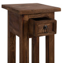 ΒΟΗΘΗΤΙΚΟ ΤΡΑΠΕΖΑΚΙ ΑΠΟ ΜΑΟΝΙ ΞΥΛΟ ΜΕ ΣΥΡΤΑΡΑΚΙ 25x25x66,5Υεκ.HM9484.01