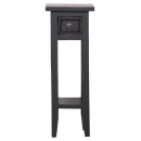 ΒΟΗΘΗΤΙΚΟ ΤΡΑΠΕΖΑΚΙ RAMU HM9484.02 ΑΠΟ ΜΑΟΝΙ ΞΥΛΟ ΜΑΥΡΟ ΜΕ ΣΥΡΤΑΡΑΚΙ 25x25x66,5Υεκ