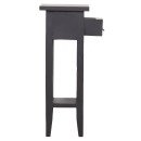 ΒΟΗΘΗΤΙΚΟ ΤΡΑΠΕΖΑΚΙ RAMU HM9484.02 ΑΠΟ ΜΑΟΝΙ ΞΥΛΟ ΜΑΥΡΟ ΜΕ ΣΥΡΤΑΡΑΚΙ 25x25x66,5Υεκ