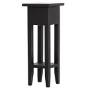 ΒΟΗΘΗΤΙΚΟ ΤΡΑΠΕΖΑΚΙ RAMU HM9484.02 ΑΠΟ ΜΑΟΝΙ ΞΥΛΟ ΜΑΥΡΟ ΜΕ ΣΥΡΤΑΡΑΚΙ 25x25x66,5Υεκ