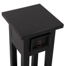 ΒΟΗΘΗΤΙΚΟ ΤΡΑΠΕΖΑΚΙ RAMU HM9484.02 ΑΠΟ ΜΑΟΝΙ ΞΥΛΟ ΜΑΥΡΟ ΜΕ ΣΥΡΤΑΡΑΚΙ 25x25x66,5Υεκ