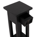 ΒΟΗΘΗΤΙΚΟ ΤΡΑΠΕΖΑΚΙ RAMU HM9484.02 ΑΠΟ ΜΑΟΝΙ ΞΥΛΟ ΜΑΥΡΟ ΜΕ ΣΥΡΤΑΡΑΚΙ 25x25x66,5Υεκ