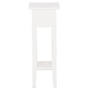 ΒΟΗΘΗΤΙΚΟ ΤΡΑΠΕΖΑΚΙ RAMU HM9484.03 ΑΠΟ ΜΑΟΝΙ ΞΥΛΟ ΛΕΥΚΟ ΜΕ ΣΥΡΤΑΡΑΚΙ 25x25x66,5Υεκ