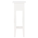 ΒΟΗΘΗΤΙΚΟ ΤΡΑΠΕΖΑΚΙ RAMU HM9484.03 ΑΠΟ ΜΑΟΝΙ ΞΥΛΟ ΛΕΥΚΟ ΜΕ ΣΥΡΤΑΡΑΚΙ 25x25x66,5Υεκ