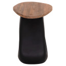 ΒΟΗΘΗΤΙΚΟ ΤΡΑΠΕΖΙ AIDA HM4692.01 FIBER CEMENT ΜΑΥΡΟ--ΞΥΛΟ TEAK TOP 47x60x59Υεκ