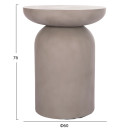 ΒΟΗΘΗΤΙΚΟ ΤΡΑΠΕΖΙ ANNA HM18160.03 FIBER CEMENT ΣΕ ΓΚΡΙ--Φ60x76Υεκ.