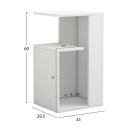 ΒΟΗΘΗΤΙΚΟ ΤΡΑΠΕΖΙ DAWN ΜΕΛΑΜΙΝΗΣ ΛΕΥΚΟ 35X29,5X60Yεκ.HM8880.11