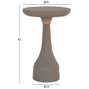 ΒΟΗΘΗΤΙΚΟ ΤΡΑΠΕΖΙ ΓΙΑ ΛΑΜΠΑΤΕΡ TORG HM18170.03 FIBER CEMENT ΓΚΡΙ Φ41x62Υεκ.