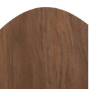 ΒΟΗΘΗΤΙΚΟ ΤΡΑΠΕΖΙ ΟΒΑΛ ALPER HM18328 MDF SONAMA--ΜΕΤΑΛΛΟ ΛΕΥΚΟ 50x50x51Υεκ.