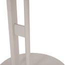 ΒΟΗΘΗΤΙΚΟ ΤΡΑΠΕΖΙ ΟΒΑΛ ALPER HM18328 MDF SONAMA--ΜΕΤΑΛΛΟ ΛΕΥΚΟ 50x50x51Υεκ.