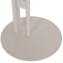 ΒΟΗΘΗΤΙΚΟ ΤΡΑΠΕΖΙ ΟΒΑΛ ALPER HM18328 MDF SONAMA--ΜΕΤΑΛΛΟ ΛΕΥΚΟ 50x50x51Υεκ.