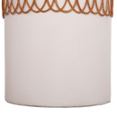 ΒΟΗΘΗΤΙΚΟ ΤΡΑΠΕΖΙ PRILEP HM18159.02 FIBER CEMENT ΛΕΥΚΟ & RATTAN--Φ60x76,5Υεκ