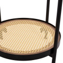 ΒΟΗΘΗΤΙΚΟ ΤΡΑΠΕΖΙ SEITZ HM18031 ΓΥΑΛΙ TOP-ΜΕΤΑΛΛΟ-RATTAN ΣΕ ΦΥΣΙΚΟ Φ50x56Υεκ.
