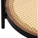ΒΟΗΘΗΤΙΚΟ ΤΡΑΠΕΖΙ SEITZ HM18031 ΓΥΑΛΙ TOP-ΜΕΤΑΛΛΟ-RATTAN ΣΕ ΦΥΣΙΚΟ Φ50x56Υεκ.