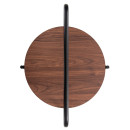 ΒΟΗΘΗΤΙΚΟ ΤΡΑΠΕΖΙ SYLO HM9618.02 MDF ΣΕ ΚΑΡΥΔΙ-ΜΑΥΡΟ ΜΕΤΑΛΛΟ Φ44x66Υεκ.