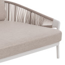 DAYBED ΣΕΙΡΑ XANTION HM6474.02 ΛΕΥΚΟ ΑΛΟΥΜΙΝΙΟ--ΣΧΟΙΝΙ--OLEFIN 157x147x88Υεκ
