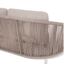 DAYBED ΣΕΙΡΑ XANTION HM6474.02 ΛΕΥΚΟ ΑΛΟΥΜΙΝΙΟ--ΣΧΟΙΝΙ--OLEFIN 157x147x88Υεκ