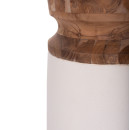 ΔΙΑΚΟΣΜΗΤΙΚΟ ΒΑΖΟ ΔΑΠΕΔΟΥ LINTER HM4662.02S FIBER CEMENT ΛΕΥΚΟ--ΞΥΛΟ ΤΕΑΚ Φ34x60Υεκ.
