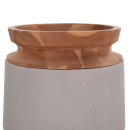 ΔΙΑΚΟΣΜΗΤΙΚΟ ΒΑΖΟ ΔΑΠΕΔΟΥ LINTER HM4662.03L FIBER CEMENT ΓΚΡΙ--ΞΥΛΟ ΤΕΑΚ Φ41x47Υ