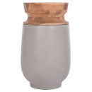 ΔΙΑΚΟΣΜΗΤΙΚΟ ΒΑΖΟ ΔΑΠΕΔΟΥ LINTER HM4662.03S FIBER CEMENT ΓΚΡΙ--ΞΥΛΟ ΤΕΑΚ Φ34x60Υεκ.