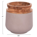 ΔΙΑΚΟΣΜΗΤΙΚΟ ΒΑΖΟ ΔΑΠΕΔΟΥ LINTER HM4662.05L FIBER CEMENT ΓΚΡΙ ΜΑΤ--ΞΥΛΟ ΤΕΑΚ Φ41x47Υεκ