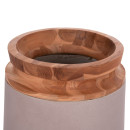 ΔΙΑΚΟΣΜΗΤΙΚΟ ΒΑΖΟ ΔΑΠΕΔΟΥ LINTER HM4662.05L FIBER CEMENT ΓΚΡΙ ΜΑΤ--ΞΥΛΟ ΤΕΑΚ Φ41x47Υεκ