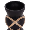 ΔΙΑΚΟΣΜΗΤΙΚΟ ΒΑΖΟ ΔΑΠΕΔΟΥ MAYNARD HM4672.01S TERRACOTTA ΜΑΥΡΟ-RATTAN Φ27.5x50Υ