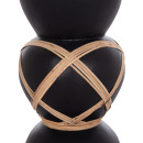 ΔΙΑΚΟΣΜΗΤΙΚΟ ΒΑΖΟ ΔΑΠΕΔΟΥ MAYNARD HM4672.01S TERRACOTTA ΜΑΥΡΟ-RATTAN Φ27.5x50Υ