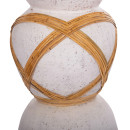 ΔΙΑΚΟΣΜΗΤΙΚΟ ΒΑΖΟ ΔΑΠΕΔΟΥ MAYNARD HM4672.02L TERRACOTTA ΛΕΥΚΟ--RATTAN Φ32x62.5Υεκ.
