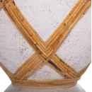 ΔΙΑΚΟΣΜΗΤΙΚΟ ΒΑΖΟ ΔΑΠΕΔΟΥ MAYNARD HM4672.02L TERRACOTTA ΛΕΥΚΟ--RATTAN Φ32x62.5Υεκ.
