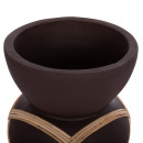 ΔΙΑΚΟΣΜΗΤΙΚΟ ΒΑΖΟ ΔΑΠΕΔΟΥ MAYNARD HM4672.07S TERRACOTTA ΣΟΚΟΛΑΤΙ-RATTAN Φ27.5x50Υεκ