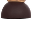 ΔΙΑΚΟΣΜΗΤΙΚΟ ΒΑΖΟ ΔΑΠΕΔΟΥ MAYNARD HM4672.07S TERRACOTTA ΣΟΚΟΛΑΤΙ-RATTAN Φ27.5x50Υεκ
