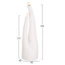ΔΙΑΚΟΣΜΗΤΙΚΟ ΦΩΤΙΣΤΙΚΟ ΔΑΠΕΔΟΥ TUSKEN HM4702.02 FIBER CEMENT-ΛΕΥΚΟ 50x43x145Υεκ