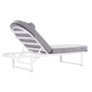 ΕΠΑΓΓΕΛΜ. ΞΑΠΛΩΣΤΡΑ MALLOW HM10715.01 ΛΕΥΚΟ ΑΛΟΥΜ.& ΓΚΡΙ ΜΑΞΙΛΑΡΙ 198x71x40,5-103Υεκ.