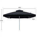 ΕΠΑΓΓΕΛΜΑΤΙΚΗ ΟΜΠΡΕΛΑ ALU ΤΗΛΕΣΚΟΠΙΚΗ HM6031.03 4x4x2,95-4Μ ΜΕ ΜΑΥΡΟ ΑΚΡΥΛΙΚΟ ΠΑΝΙ