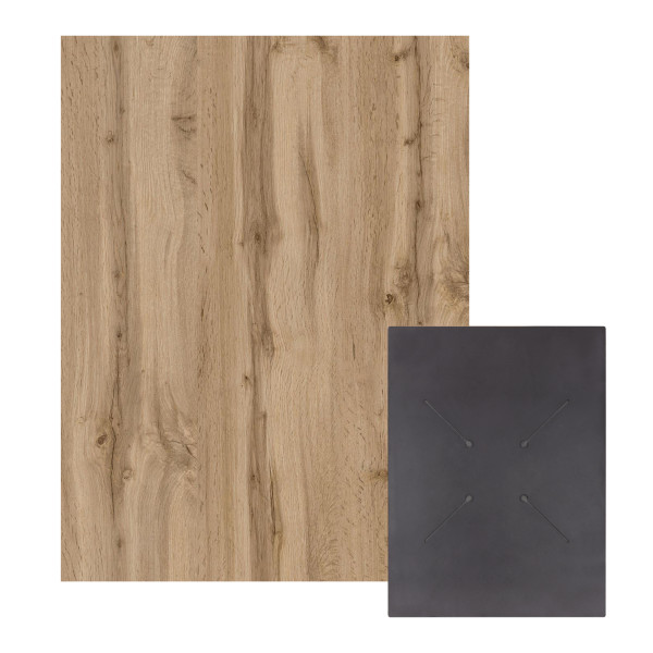 ΕΠΙΦΑΝΕΙΑ ΤΡΑΠΕΖΙΟΥ HPL ΟΡΘΟΓΩΝΙΑ HM6350.36 SONAMA OAK 60x80εκ. 2τμχ