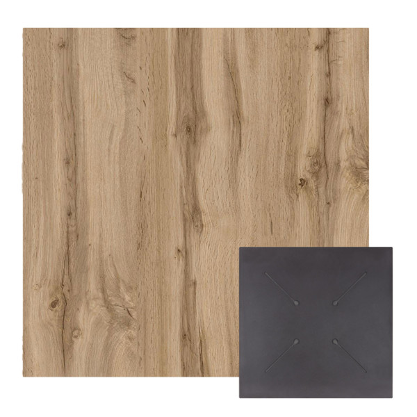 ΕΠΙΦΑΝΕΙΑ ΤΡΑΠΕΖΙΟΥ HPL ΤΕΤΡΑΓΩΝΗ HM5838.36 SONAMA OAK 70x70εκ. 2τμχ