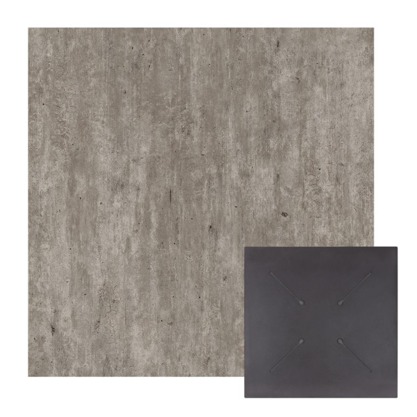 ΕΠΙΦΑΝΕΙΑ ΤΡΑΠΕΖΙΟΥ HPL ΤΕΤΡΑΓΩΝΗ HM5838.37 CONCRETE 70x70εκ. 2τμχ