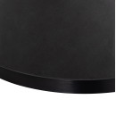 ΕΠΙΦΑΝΕΙΑ ΤΡΑΠΕΖΙΟΥ SINTERED STONE HM6652.01 ΜΕ ΠΛΑΙΣΙΟ ALU ΜΑΥΡO Φ60εκ.