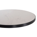 ΕΠΙΦΑΝΕΙΑ ΤΡΑΠΕΖΙΟΥ SINTERED STONE HM6652.02 ΜΕ ΠΛΑΙΣΙΟ ALU ΜΑΥΡΟ Φ60εκ.