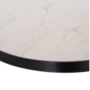 ΕΠΙΦΑΝΕΙΑ ΤΡΑΠΕΖΙΟΥ SINTERED STONE HM6652.02 ΜΕ ΠΛΑΙΣΙΟ ALU ΜΑΥΡΟ Φ60εκ.