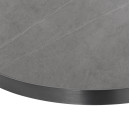 ΕΠΙΦΑΝΕΙΑ ΤΡΑΠΕΖΙΟΥ SINTERED STONE HM6652.05 ΜΕ ΠΛΑΙΣΙΟ ALU ΓΚΡΙ Φ60εκ.