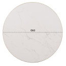 ΕΠΙΦΑΝΕΙΑ ΤΡΑΠΕΖΙΟΥ SINTERED STONE HM6652.12 ΜΕ ΠΛΑΙΣΙΟ ALU ΧΡΥΣΟ Φ60εκ.